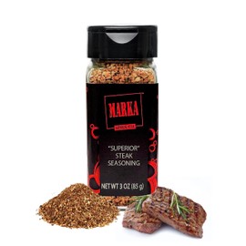 Premium Steak Seasoning with Fruitwood Smoked Sea Salt & Aromatic Herbs -Perfect for Beef, Burgers, Veggie and Potato Options- Made in the USA
