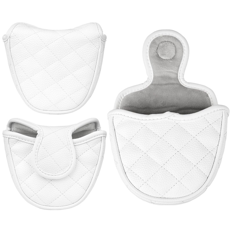 Golf Mallet Putter Head Cover Magnetic Closure Side-shaft Golf Club