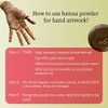 Original Indian Pure and Natural Henna (Mehndi) para cabello –