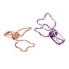 100Pcs Bear Binder Clamps Cute Shape Strong Clamping Sturdy Metal