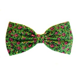 Floral Print Collection Hairbows-alligator Clip, Barrette, Headband (Green Summer, Alligator Clip)