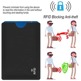 WLICCHS Pack of 24 RFID Card Holders for Men Women, RFID Blocking Sleeves, Contactless Card Protection for Identity Theft Protection, RFID Blocking for Bank Cards, ID Key Cards, multicoloured, Casual