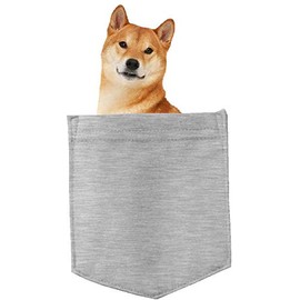 Shiba Inu Dog in Pocket Car Bumper Magnet, Magnetic for Refrigerator, Decorative Fridge, Office, Whiteboard, Kitchen, Locker Waterproof Decor, Family & Friends, 4x7 in