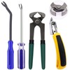 Hmknana 4Pcs Upholstery and Construction Staple Remover Tools Set -