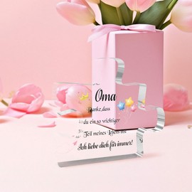 Mother's Day Gift for Grandma, Gifts for Mother's Day, Birthday, Christmas, Valentine's Day, Anniversary, Acrylic Glass Plate, Funny Romantic Meaningful Thank You Gifts Grandma for Women from Grandson