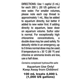 Seachem Prime Fresh and Saltwater Conditioner - Chemical Remover and Detoxifier