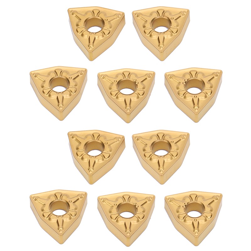 10Pcs CNC Lathe Turning Insert Indexable Solid Carbide Blade Cutting