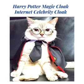 YBPQABCL Magic Cloak Pet Cats Dogs Cute Clothes Kitten/Puppy Puppet Doll Cape Embroidery Spring and Autumn Clothing Dog Shawl Cat COS Clothes (red,Small)