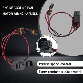 Engine Cooling Fan Motor Resistor Wiring Harness Compatible with Chrysler 300 Dodge Challenger Charge Replace #68050137AB 68050137AA