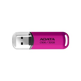 ADATA C906 32GB USB 2.0 Flash Drive | Diseño Elegante y Compacto | Almacenamiento Confiable y Estilo Urbano | con OStoGO y UFDtoGo para Mayor Funcionalidad (Rosa)