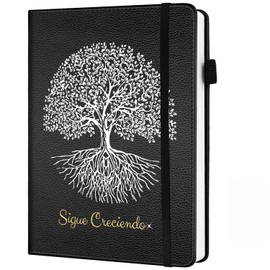 Libretas Pasta Dura con 256 Páginas,A5 Libreta de Notas con Rayas Gruesas,Cuaderno Pasta Dura para Hombre Mujeres,Árbol de La Vida Lined Journal Notebook,para Escuela,Oficina,Familia,21.5x14.5cm