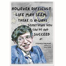 Stephen Hawking Quote Classroom Poster - Science Classroom Poster - Physics Class Poster - 12 x 18 Inch - Classroom Decor - Classroom Must Haves - Back To School Decor - CPS0560