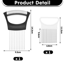 GDFHBD 2 Pieces Fruit And Vegetable Fixer, Kitchen Tools, Onion Slice Assistive, Baking Accessories, Multi-Functional Tools.