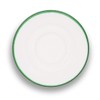 GMUNDNER KERAMIK Saucer Espresso Gourmet Diameter 11 cm Green Rim