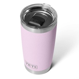 YETI Rambler 20 oz Tumbler, Stainless Steel, Vacuum Insulated with MagSlider Lid, Cherry Blossom