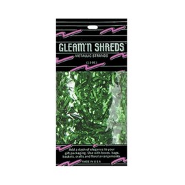 Gleam 'N Shreds Metallic Strands (green) Party Accessory  (1 count) (1.5 Ozs/Pkg)