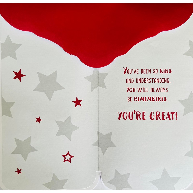 Teacher Thank You Card The Best Teacher
