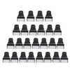 25 Pcs Industrial Push Button Switch Self Locking Push Button