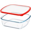 NUTRIUPS 9 x 9 Glass Baking Dish with Lid, 9