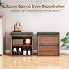 Small Shoe Bench for Entryway Shoe Bench with Cushion Shoe