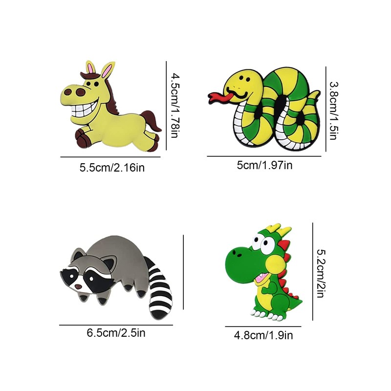 Forreen Fridge Magnets for Children, 22 Pieces Fridge Magnets Animal