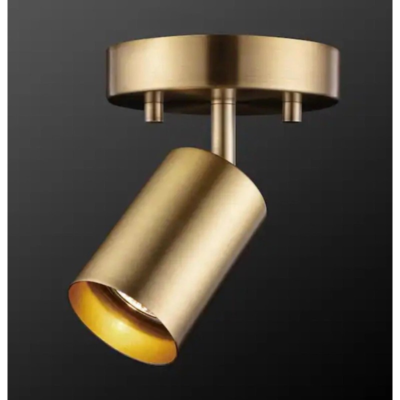 Globe 59765 ElectricPratt 4.8 in. 1-Light Matte Brass Track Lighting