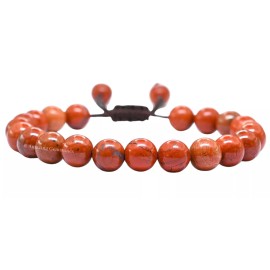 Amazing Gemstones Red Jasper Bracelet - Adjustable