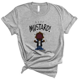 TeesAndTankYou Mustard Kendrick Shirt Unisex Small Grey