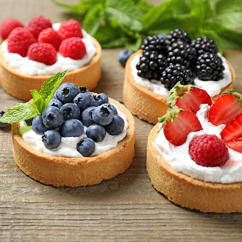 Opopark Crumpet Rings 6pcs Non Stick Double Rolled Tart Rings