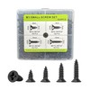 M3 Small Screw Kit, Short Wood Screws Assortment Kit, 600pcs