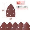 Bates- Mouse Detail Sander Sandpaper, 60 pcs, 40/80/120/180/240 Grits, Sanding