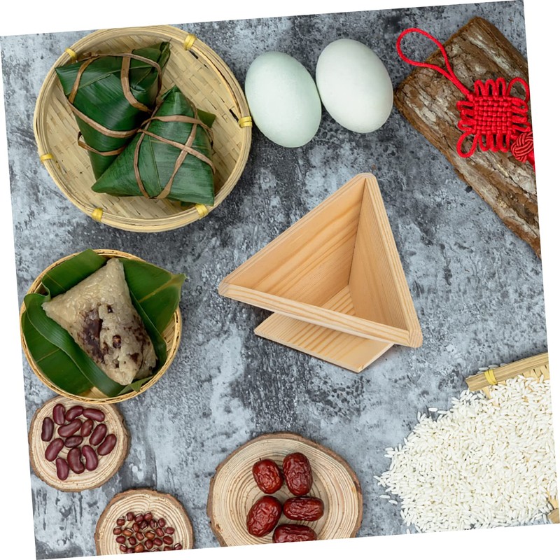 Ciieeo Traditional Chinese Mold Set 2pcs Wooden Rice Ball Molds