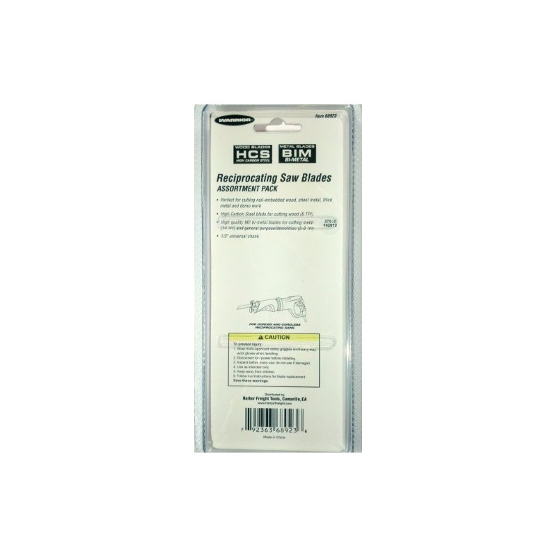 Reciprocating Saw Blades, Assortment Pack, 12 Pc.