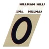 The Hillman Group 840474 Number 0 1-1/2-Inch Black and Gold Aluminum Angle Cut