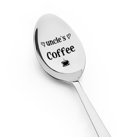 Coffee Spoon Gift for Uncle Uncles Fathers Day Birthday Gifts for Men Best Uncle Gifts for Coffee Lovers Gift Ideas First Time Uncle to Be Gifts for New Uncle Gifts from Niece Nephew
