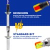 Geinxurn Impact Hex Screwdriver Bits Set,22 Pcs Magnetic Metric S2