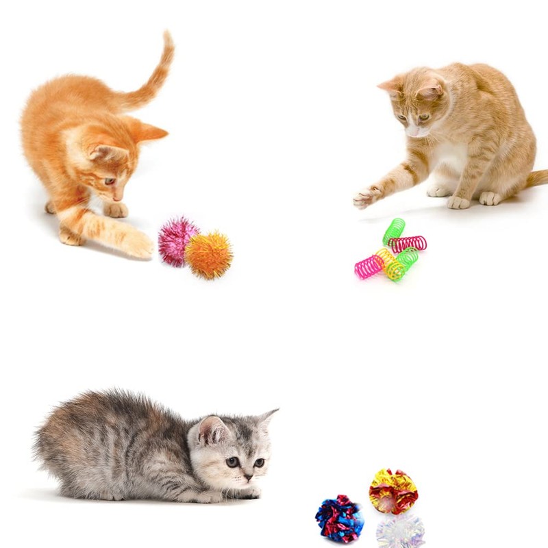 LASOCUHOO Cat Toys, 30 Packs Interactive Cat Toy Pack Including