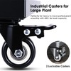 22" Plant Caddy with Wheels Heavy Duty,600Lbs Large Metal Plant