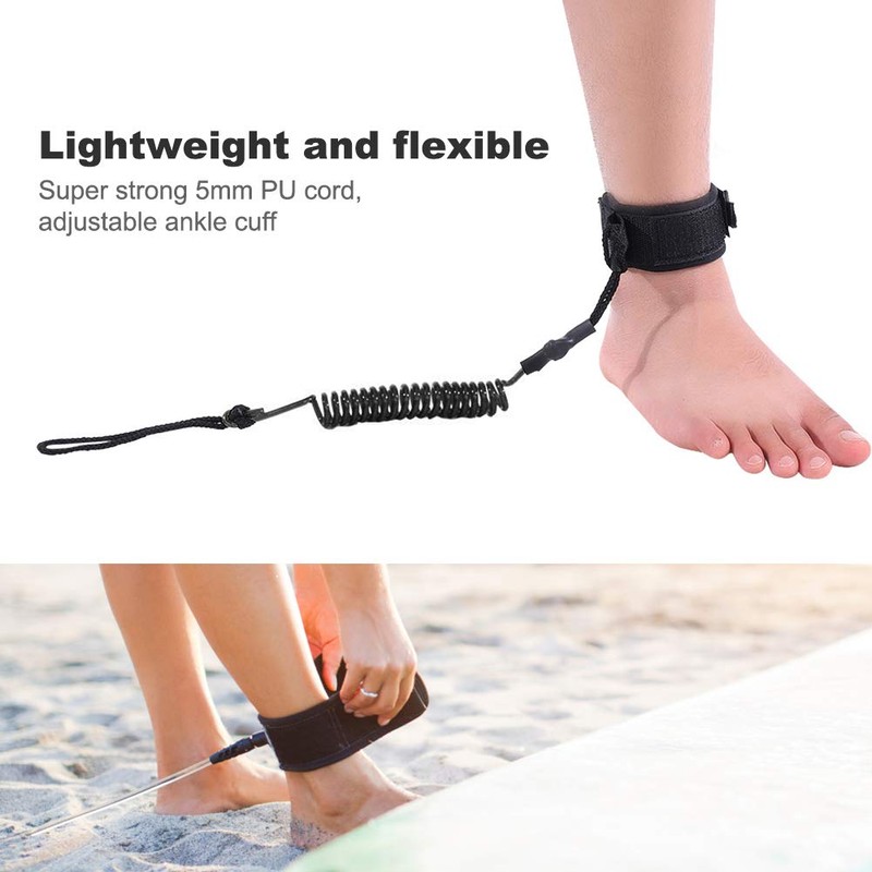 Surf Foot Rope Paddleboard Stand-Up 5 Feet, Rope Strap Wrapped