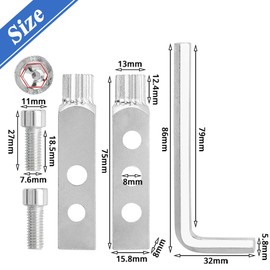 Wolfride Stripped Screw Removal Tool, Broken Water Pipe Extractor Set Broken Faucet Removal Tool for Damaged Faucet Water Pipe Remover
