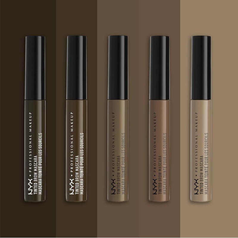 NYX Professional Makeup,Tinted Brow Mascara, Gel de cejas con color,