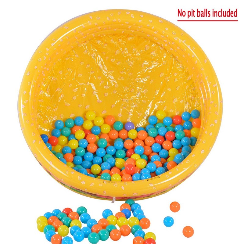 XFlated Hamburger 3 Ring Inflatable Kiddie Pool for Kids, 45