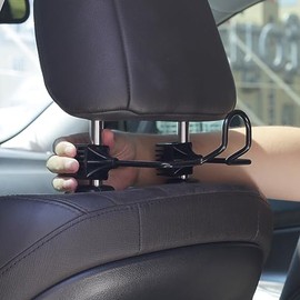 GEEDAR - Soporte para sombrero duro para asiento de camión, colgador de tapas para accesorios de camión, ganchos para reposacabezas de asiento trasero de coche, para hombres y mujeres