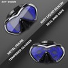 Scuba Diving Mask Anti-Fog Panoramic Snorkel Goggles, Adult Mirror Swim