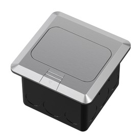 KYHSHJ Pop Up Floor Electrical Outlet with 20 Amp Stainless Steel GFCI Tamper Receptacle Outlet， Corrosive Resistant Hardware，ETL Listed,Silver