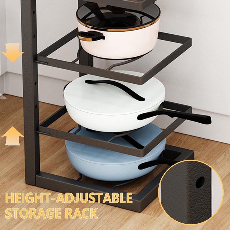 3-Tier Cookware Rack – 16.5 Inches High, Ideal for Cast