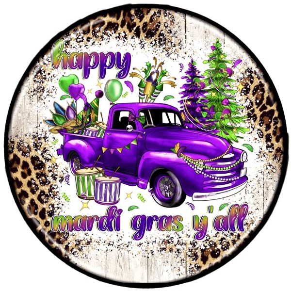 Mardi Gras Wreath Sign, Wreath Sign for Mardi Gras, Let