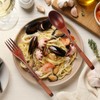 OUNONA Cutlery Set, Spoon, Fork with Spoon, Wooden Fork, Multi-functional,