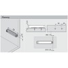 Gedotec Pressure Catch Door Damper TIP-ON 956A1004 Long Version with