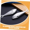 Vaguelly 2Pcs Metal Chicken Tweezers Compact Reusable Tweezers for Hair